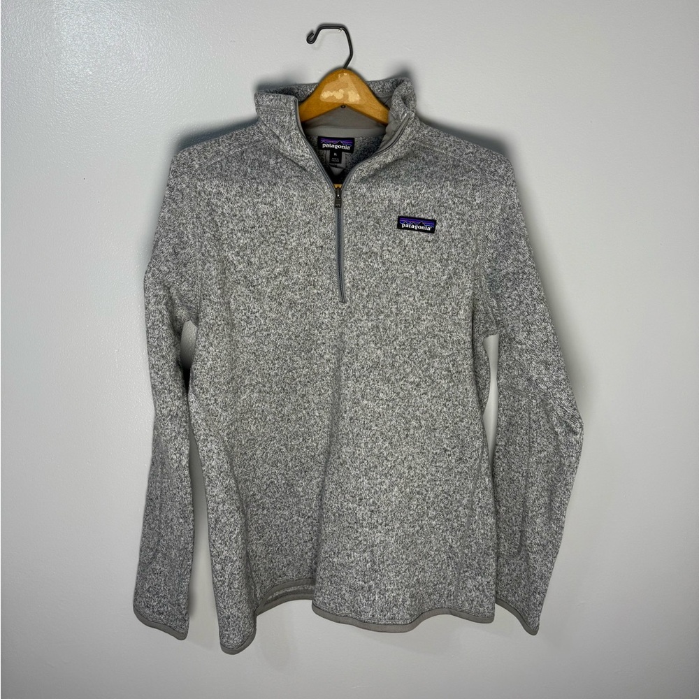 Patagonia Gray Quarter-Zip Fleece Pullover